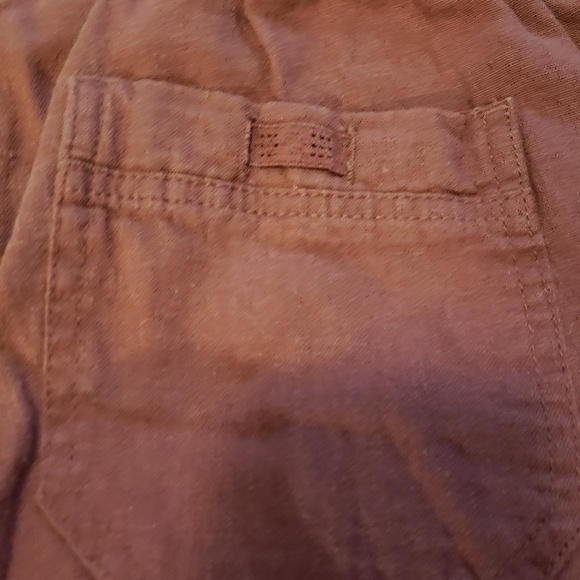Linen blend - mauve pants - Picture 3 of 4